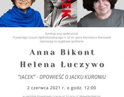 Spotkanie bardzo cool(turalne) z Anną Bikont i Heleną Łuczywo