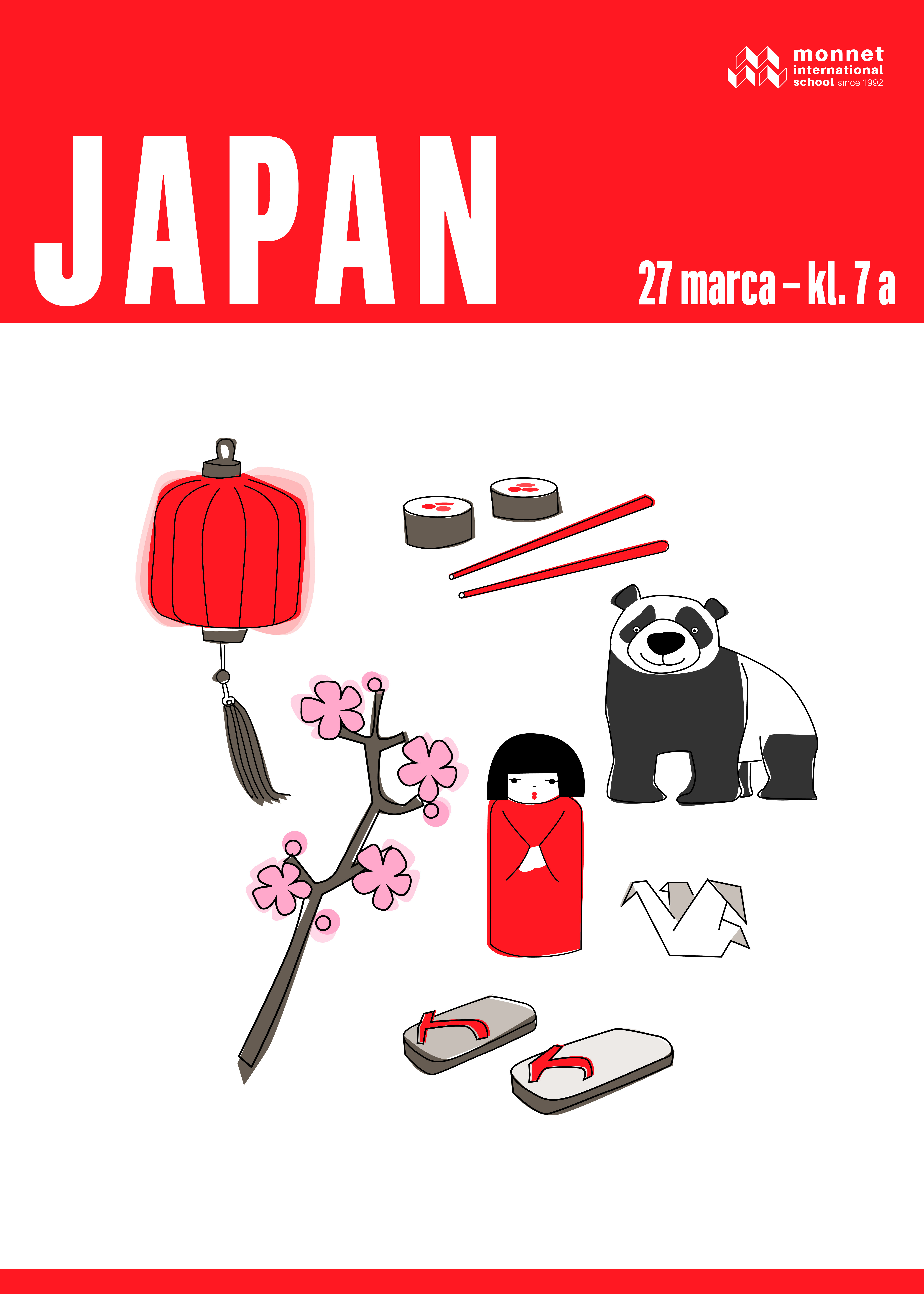 Dzień 4. Poniedziałek 27. marca – Japonia, klasa 7A